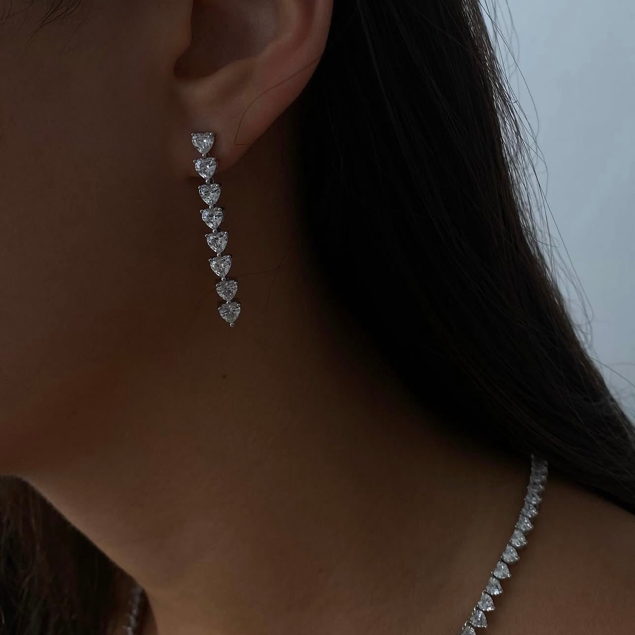 עגילים לבבות