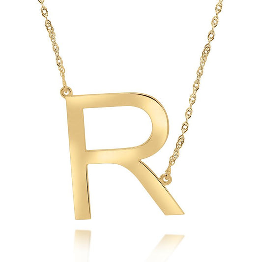 English capital letter necklace