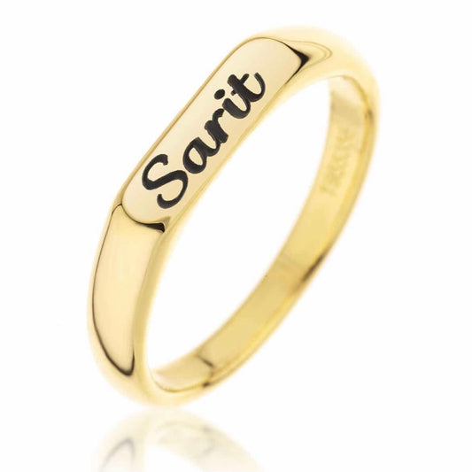 Gold-plated signet ring