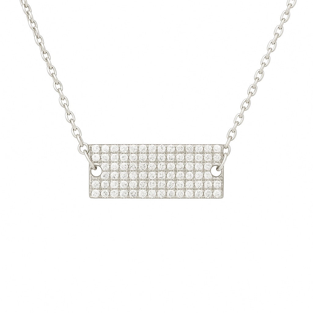 שרשרת פלטה משובצת