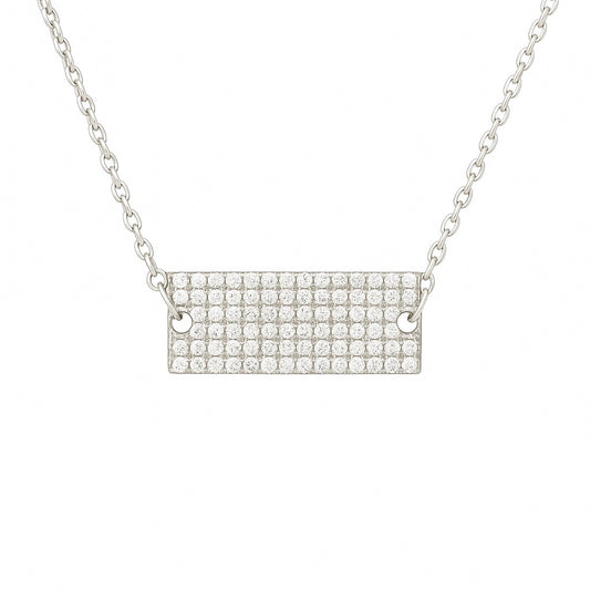 שרשרת פלטה משובצת