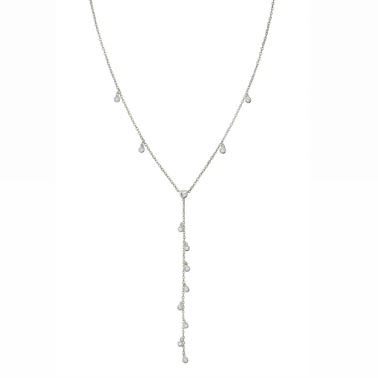 שרשרת עניבה זרקונים