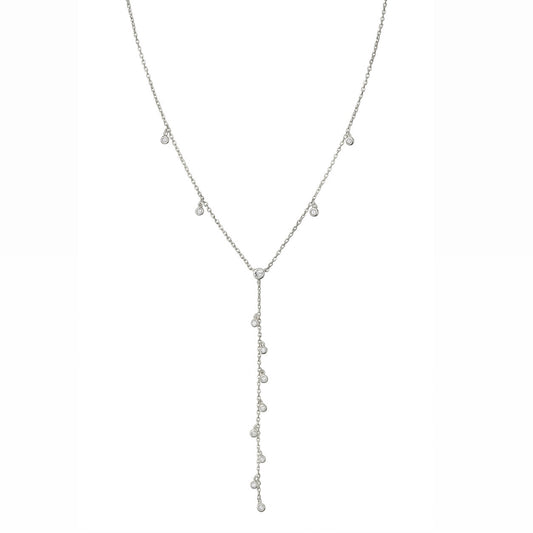 שרשרת עניבה זרקונים