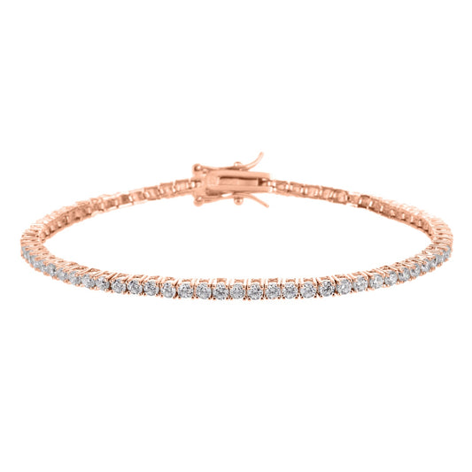 צמיד טניס קלאסי רוזגולד