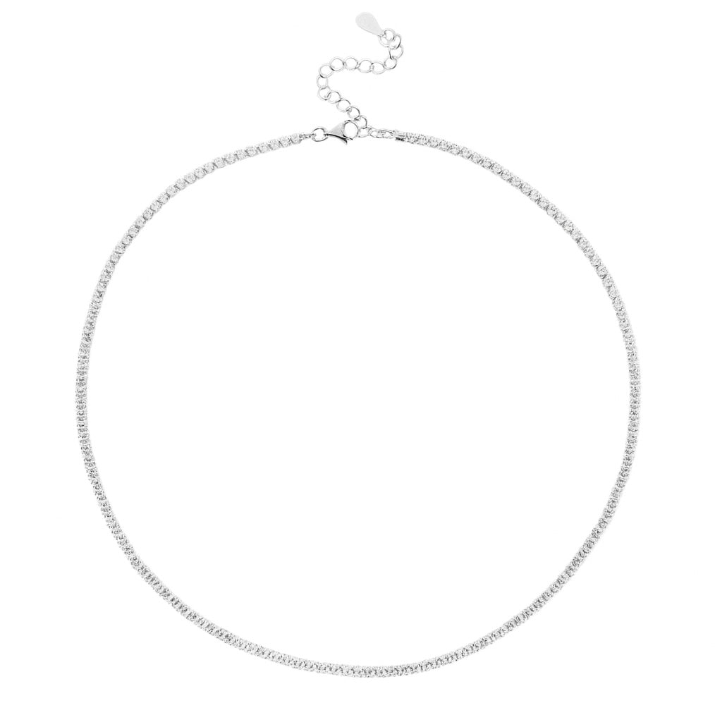 שרשרת טניס דקה כסף