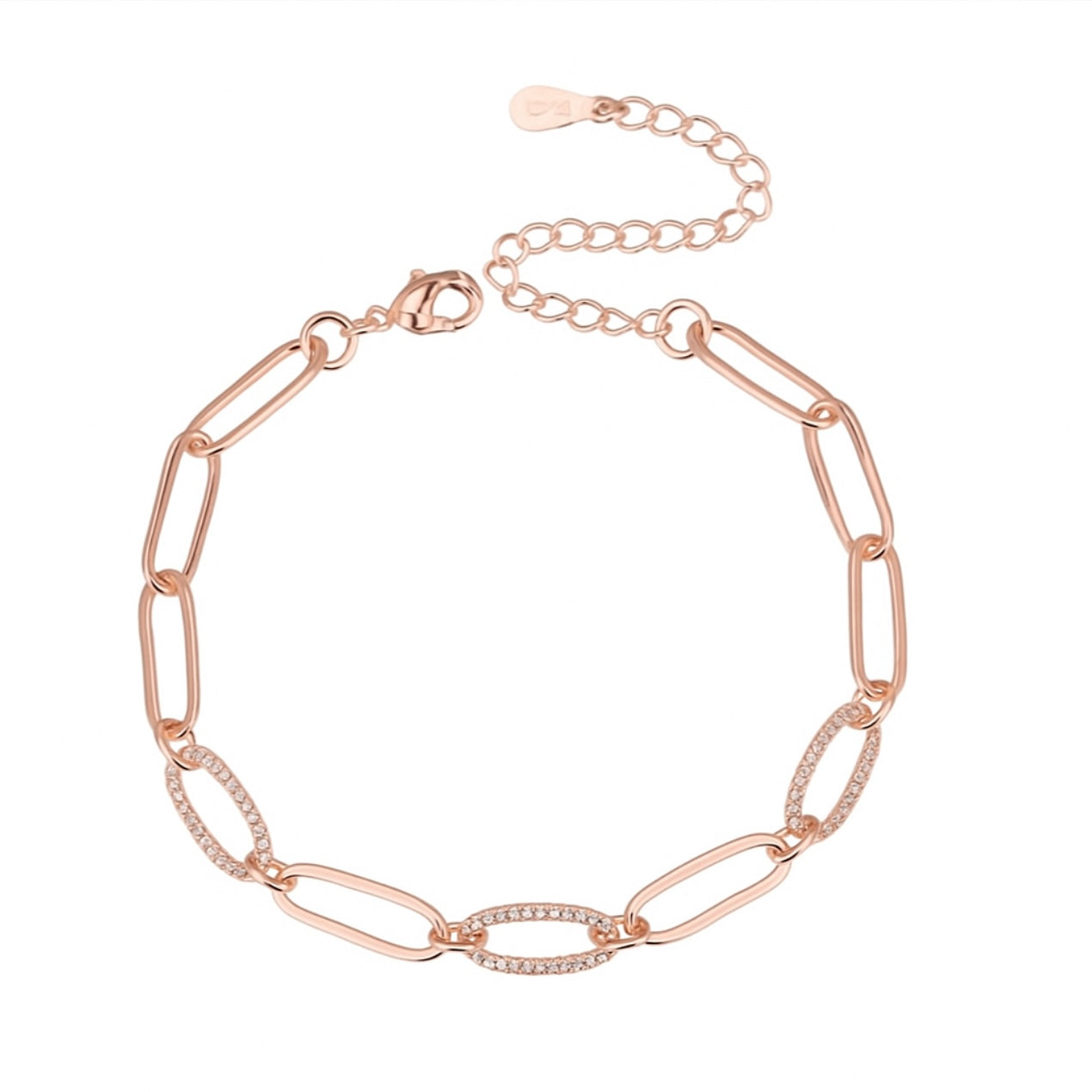 צמיד חוליות רוזגולד