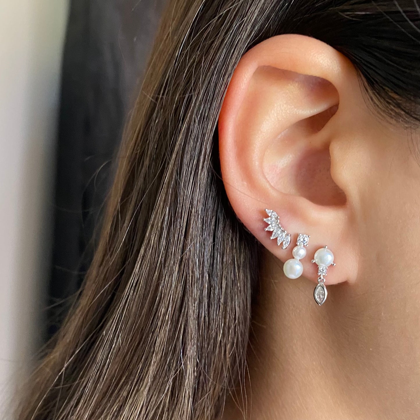 Fan earrings