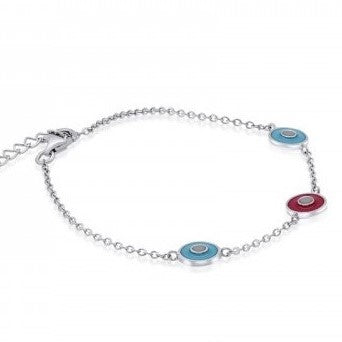Round eye bracelet with design