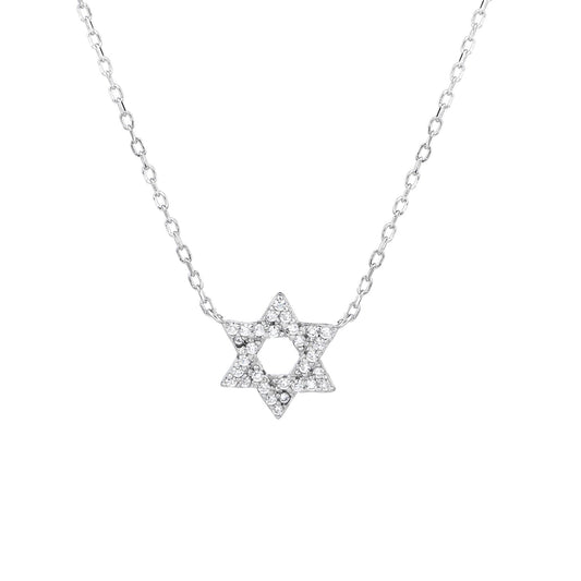 Micro Star of David Necklace